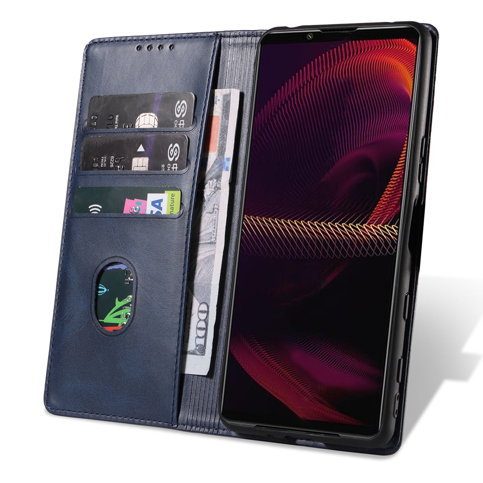 For Sony Xperia 5 IV 5G Business Style Strong Magnet Shockproof Phone Case Wallet Flip Leather Cover Stand For Sony Xperia 5 IV 5G Business Style Strong Magnet Shockproof Phone Case Wallet Flip Leather Cover Stand